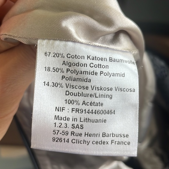 1.2.3 Paris Black Lace Midi DressSize 36 Fr - Picture 12 of 12